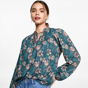Mango floral print blouse